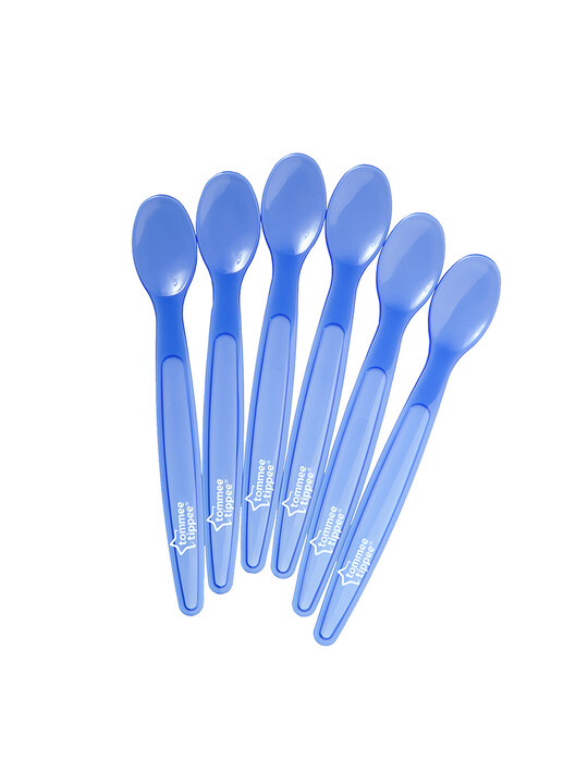 Tommee Tippee Essentials 6X Feeding spoons (Blue) image number 1